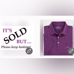 VINEYARD VINES Bradley Stripe Sankaty Performance Blue & Lighthouse Red Size XL